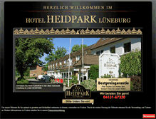 Tablet Screenshot of hotel-heidpark-lueneburg.de